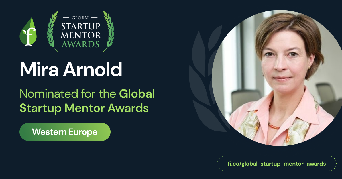 Mira Arnold is nominated for the Global Startup Mentor Awards